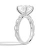925 Sterling Silver Vintage Infinity Milgrain Princess Cut Diamond Engagement Ring - Image 4