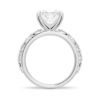 925 Sterling Silver Vintage Infinity Milgrain Princess Cut Diamond Engagement Ring - Image 5