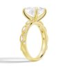 925 Sterling Silver Vintage Infinity Milgrain Princess Cut Diamond Engagement Ring - Image 7