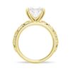 925 Sterling Silver Vintage Infinity Milgrain Princess Cut Diamond Engagement Ring - Image 8