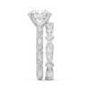 925 Sterling Silver Vintage Infinity Milgrain Round Diamond Engagement Ring - Image 13
