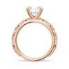 925 Sterling Silver Vintage Infinity Milgrain Round Diamond Engagement Ring - Image 9