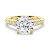 925 Sterling Silver Vintage Round Cut Diamond Engagement Ring Graduated Band - Image 2