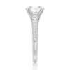 925 Sterling Silver Vintage Round Cut Diamond Engagement Ring Graduated Band - Image 5