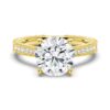 925 Sterling Silver Vintage Round Cut Diamond Engagement Ring Milgrain Edges - Image 2