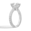 925 Sterling Silver Vintage Round Cut Diamond Engagement Ring Milgrain Edges - Image 4