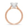 925 Sterling Silver Vintage Two Tone Princess Cut Diamond Engagement Ring Milgrain Edges - Image 11