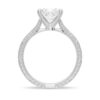 925 Sterling Silver Vintage Two Tone Princess Cut Diamond Engagement Ring Milgrain Edges - Image 9