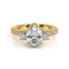 925 Sterling Silver Vintage Two Tone Three Stone Oval Diamond Engagement Ring - Image 10