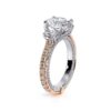 925 Sterling Silver Vintage Two Tone Three Stone Oval Diamond Engagement Ring - Image 6