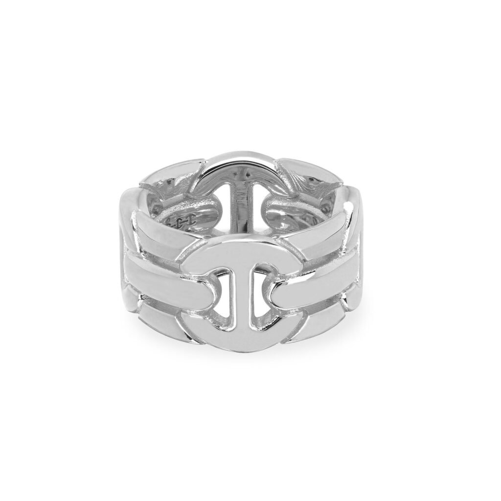 925 Sterling Silver Wall Quad Ring