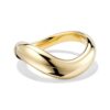 925 Sterling Silver Wavy Crossover Ring