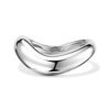 925 Sterling Silver Wavy Crossover Ring - Image 2