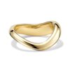 925 Sterling Silver Wavy Crossover Ring - Image 4