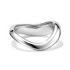 925 Sterling Silver Wavy Crossover Ring - Image 5