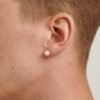 925 Sterling Silver White Pearl Stud Earrings - Image 2