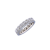 Sterling silver eternity ring with tangled textured design