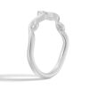 925 Sterling Silver Winding Willow Curved Diamond Wedding Band - Image 4