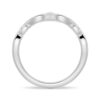 925 Sterling Silver Winding Willow Curved Diamond Wedding Band - Image 6