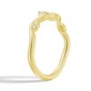 925 Sterling Silver Winding Willow Curved Diamond Wedding Band - Image 7