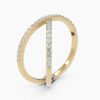 925 Sterling Silver X Pave Diamond Ring - Image 7