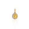 925 Sterling Silver Yellow Sapphire Combo Set Diamond Ring - Image 5
