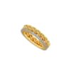 925 Sterling Silver Yellow Tangled Eternity Diamond Ring - Image 5