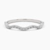 Modern ring with a distinctive zig-zag stone design