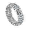 925 sterling silver ring featuring premium CZ diamond accents